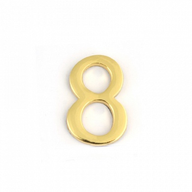 Цифра дверная Apecs DN-01-8-Z-G золото